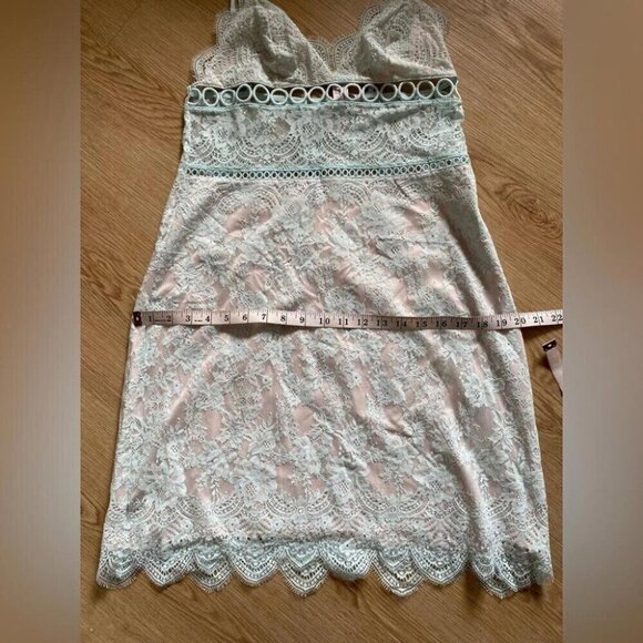 Victoria’s Secret Mini Dress Regencycore Lace Tunic Pastel Night Out - Picture 11 of 14